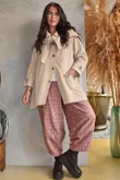 Dunbar Neckerchief Hood Gaberdine Coat Sand Beige